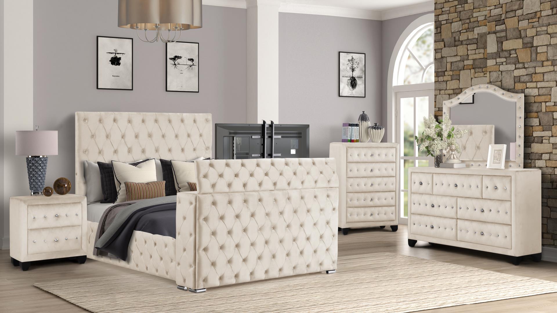 Carlton Cappuccino Panel Bed